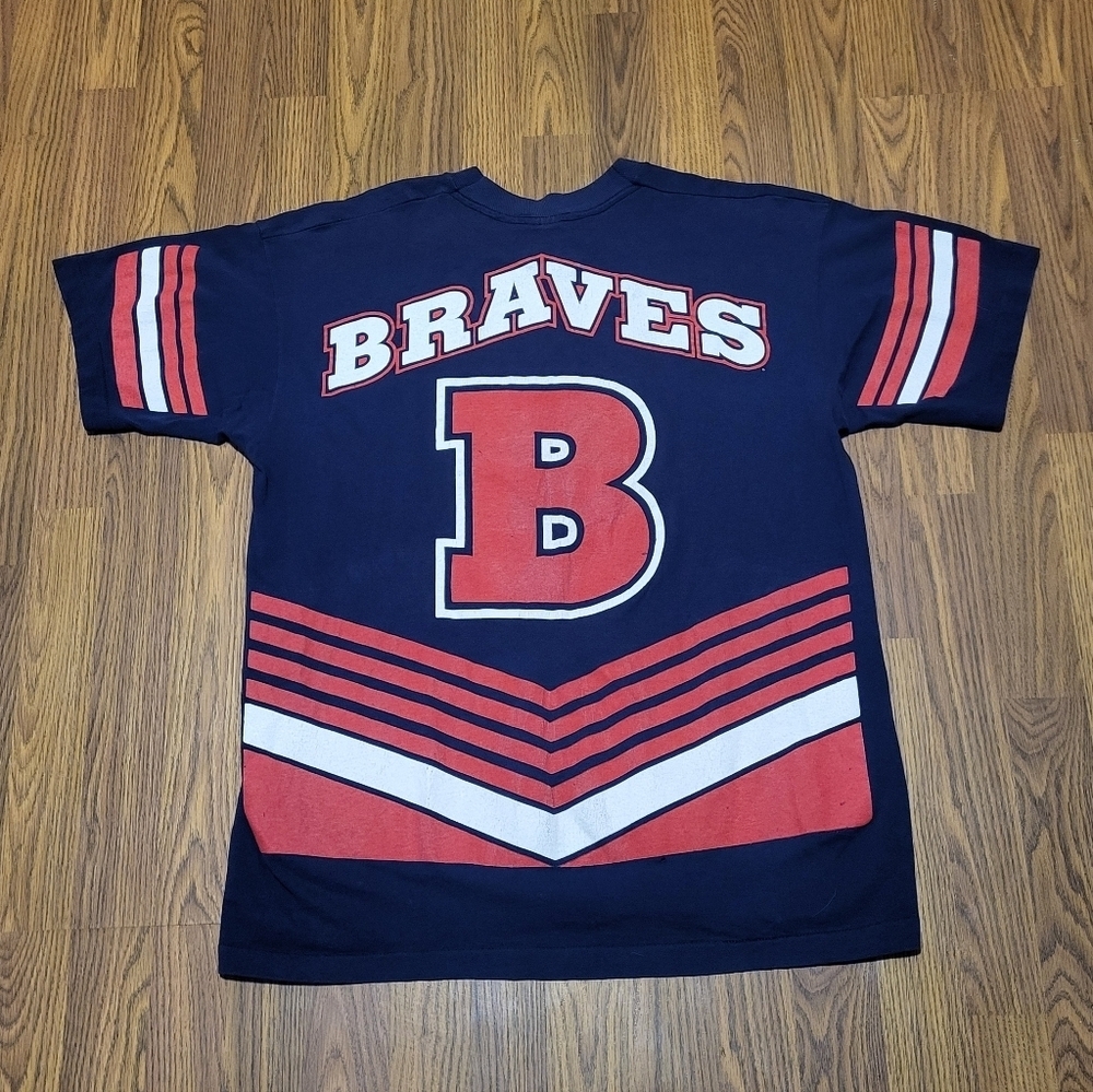 Vintage 1995 Atlanta Braves MLB T-Shirt Large Salem Sportswear USA Made Tee A99 - Picture 5 of 6